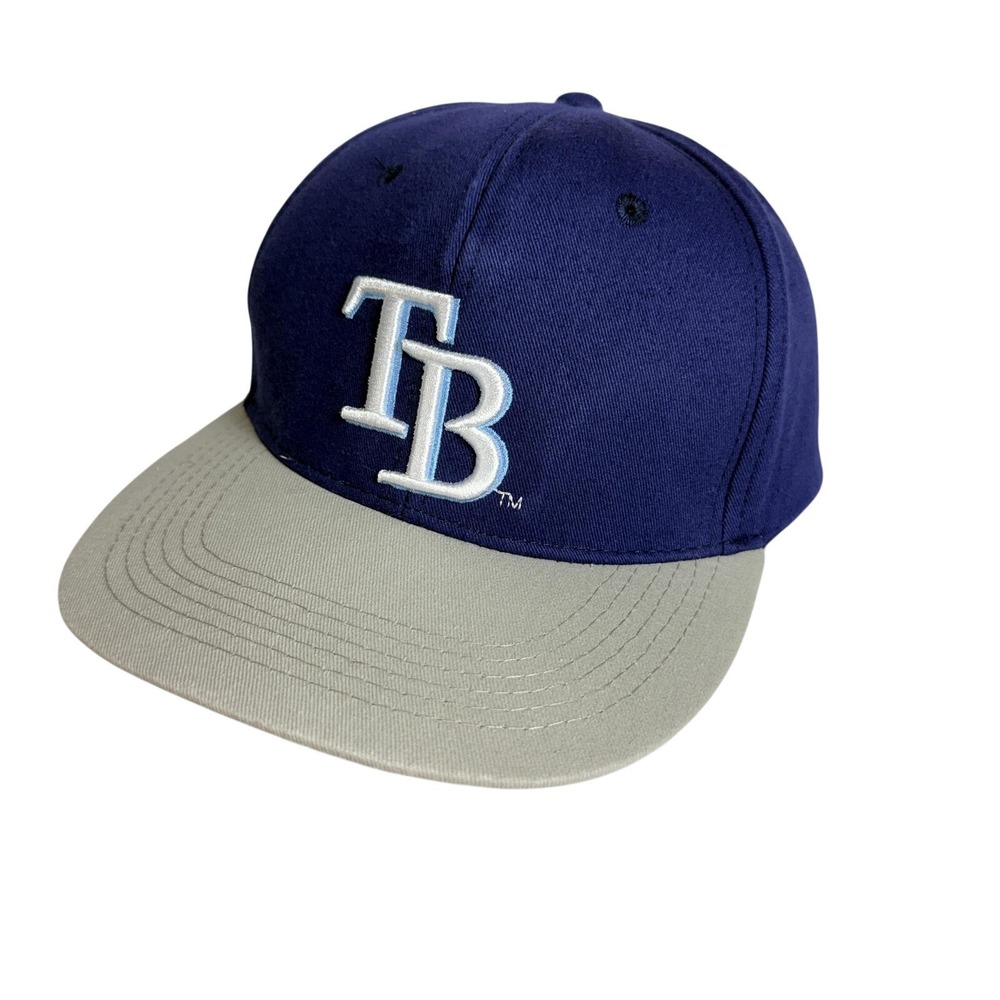 Tampa Bay Rays Hat Cap Snap Back Mens One Size Blue Gray Two Tone MLB Baseball